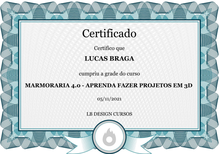 Modelo do certificado